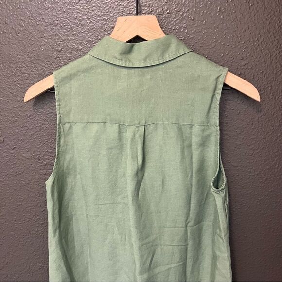 Onia Air Linen Sleeveless Shirtdress - Picture 8 of 16